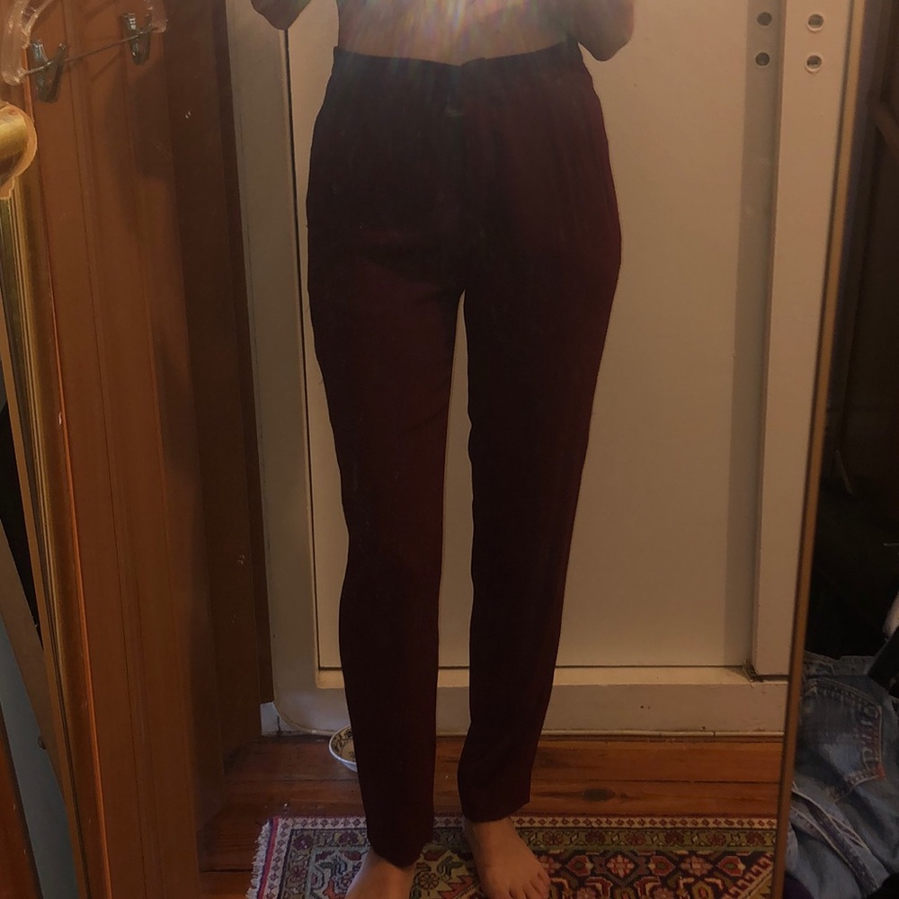 Sandro high waist Maroon trousers / work pants